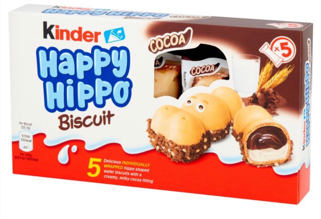 Kinder happy hippo cocoa cream 5 pack best before 30/4/2024 price for 10 bo