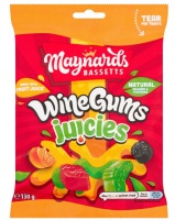 Maynards bassetts wine gums juices sweets 130gm bags best before 16/5/2024 price for 12 bags includes free postage