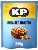 Kp unsalted roasted peanuts 250gm best before 6/4/2024 price for 4 bags includes free postage