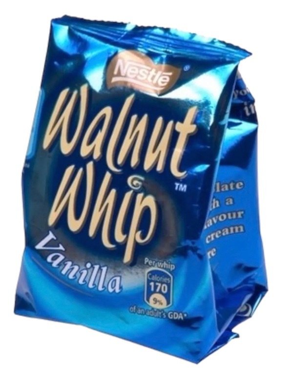Nestle walnut whip milk chocolate 30gm best before 08/2024 price for 20 includes free postage