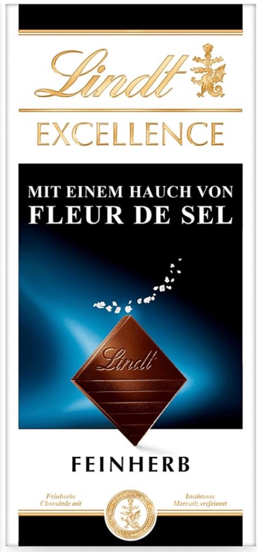 Lindt excellence dark sea salt 100 gm bars best before 07/2023 price for 10 bars includes free postage