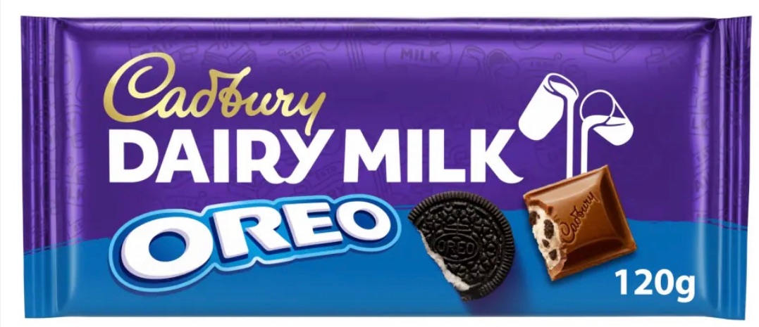 Cadbury diary milk Oreo 120gm chocolate bar best before 30/11/2024 price fo