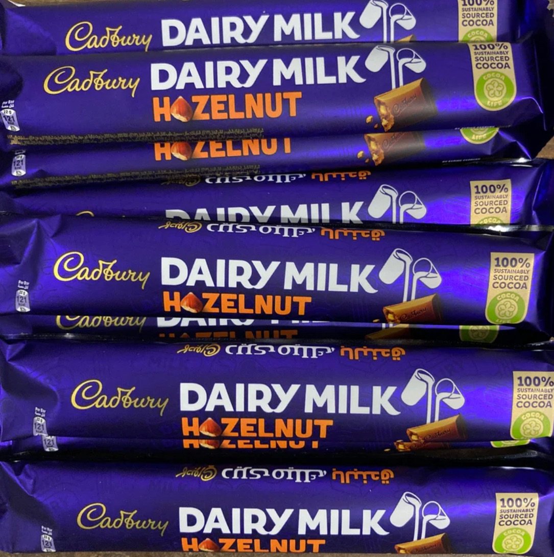 Cadbury diary milk with hazelnuts  22gm bar best before 22/10/2024 price fo