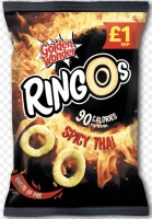 Ringos spicy Thai £1 price mark 40gm bag best before 2/11/2024 price for 18 bags includes free postage