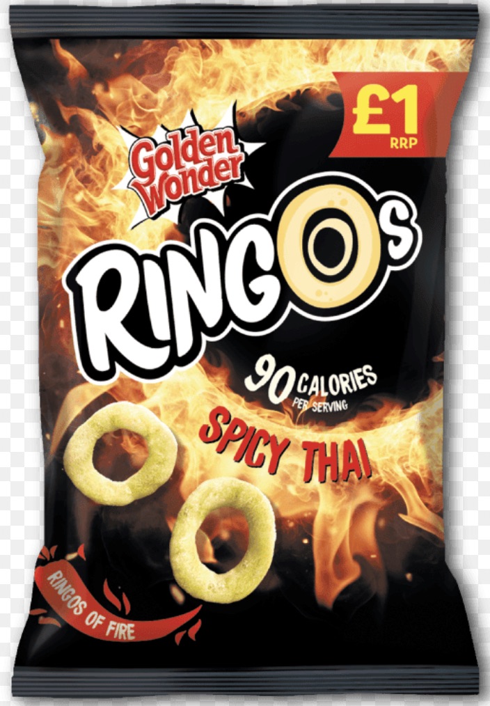 Ringos spicy Thai £1 price mark 40gm bag best before 2/11/2024 price for 18