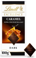 Lindt excellence caramel with touch of sea salt 100gm bars best before 05/2023 price for 10 bars includes free postage