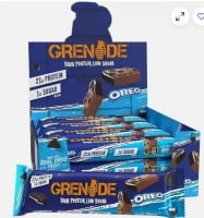 Granade protein 60 gm bar Oreo milk Karb killer 20g protein price for a box of 12 bars best before 28/3/2025 includes free postage