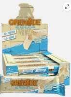 Grenade protein 60 gm bar white chocolate cookie Karb killer 20g protein price for a box of 12 bars best before 31/3/2025 includes free postage