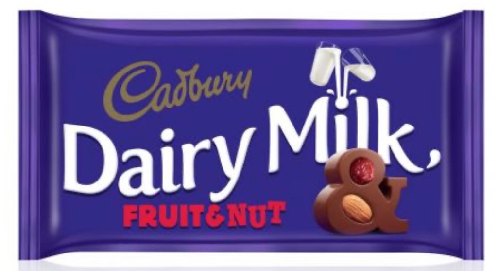 Cadbury fruit and nut 230gm bar best before 12/1/2025 price for 4 bars incl