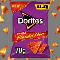 Walkers Doritos flaming hot 70gm bag of crisps best before 24/11/2024 price for 15 bags includes free postage