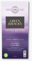 Green and black velvet dark chocolate salted caramel 90gm bar best before 22/2/2023 price for 16 bars includes free postage