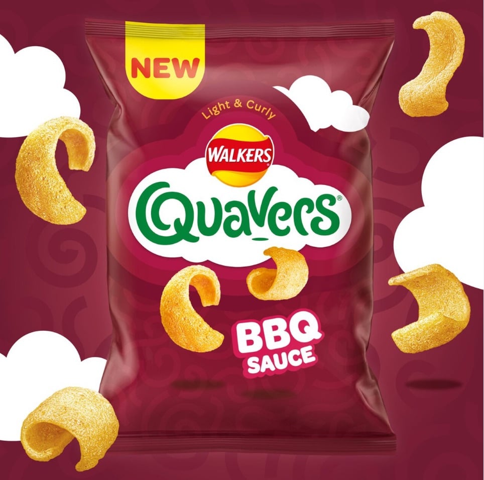 Walkers quavers BBQ sauce 116gm best before 16/12/2023 price for 8 bags inc