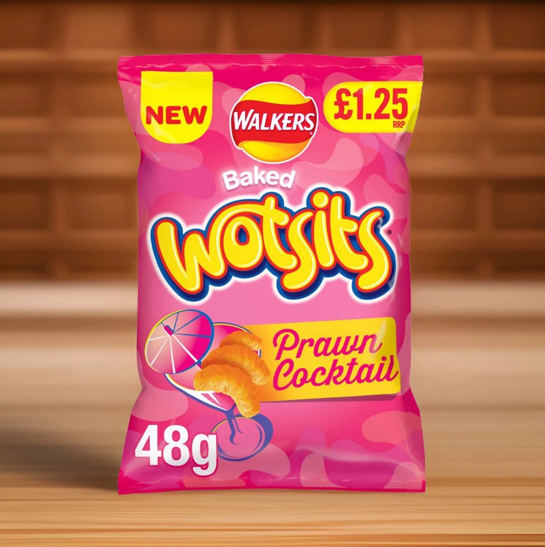 Walkers wotsits prawn cocktail £1.25 price mark. Best before 16/9/2023 pric