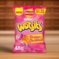 Walkers wotsits prawn cocktail 48gm. £1.25 price mark. Best before 16/9/2023 price for 15 bags includes free postage