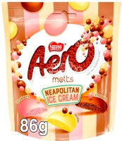 Areo melts Neapolitan ice cream 86gm pouch best before 28.2.2025 price for 10 bags includes free postage