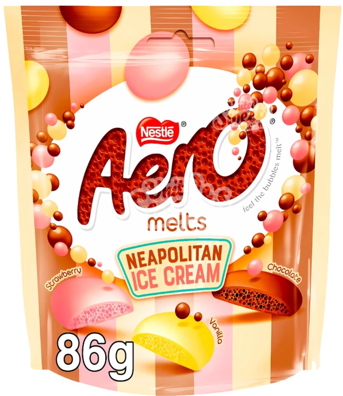 Areo melts Neapolitan ice cream 86gm pouch best before 28.2.2025 price for 