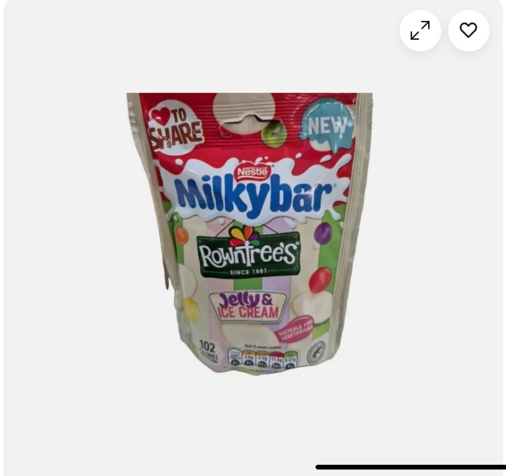 Milkybar jelly and ice cream 95gm pouch to share best before 30.4.2025 pric