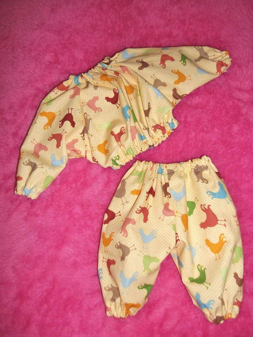 Rooster Pyjamas for Boy Baby Dolls - Last One - Size 3 Only