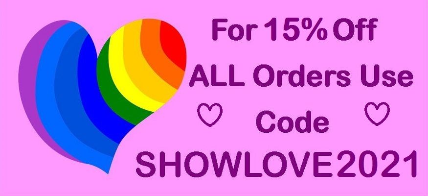Rainbow colour heart with text