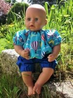 Hot Air Balloons Top and Shorts Set for Boy Baby Dolls