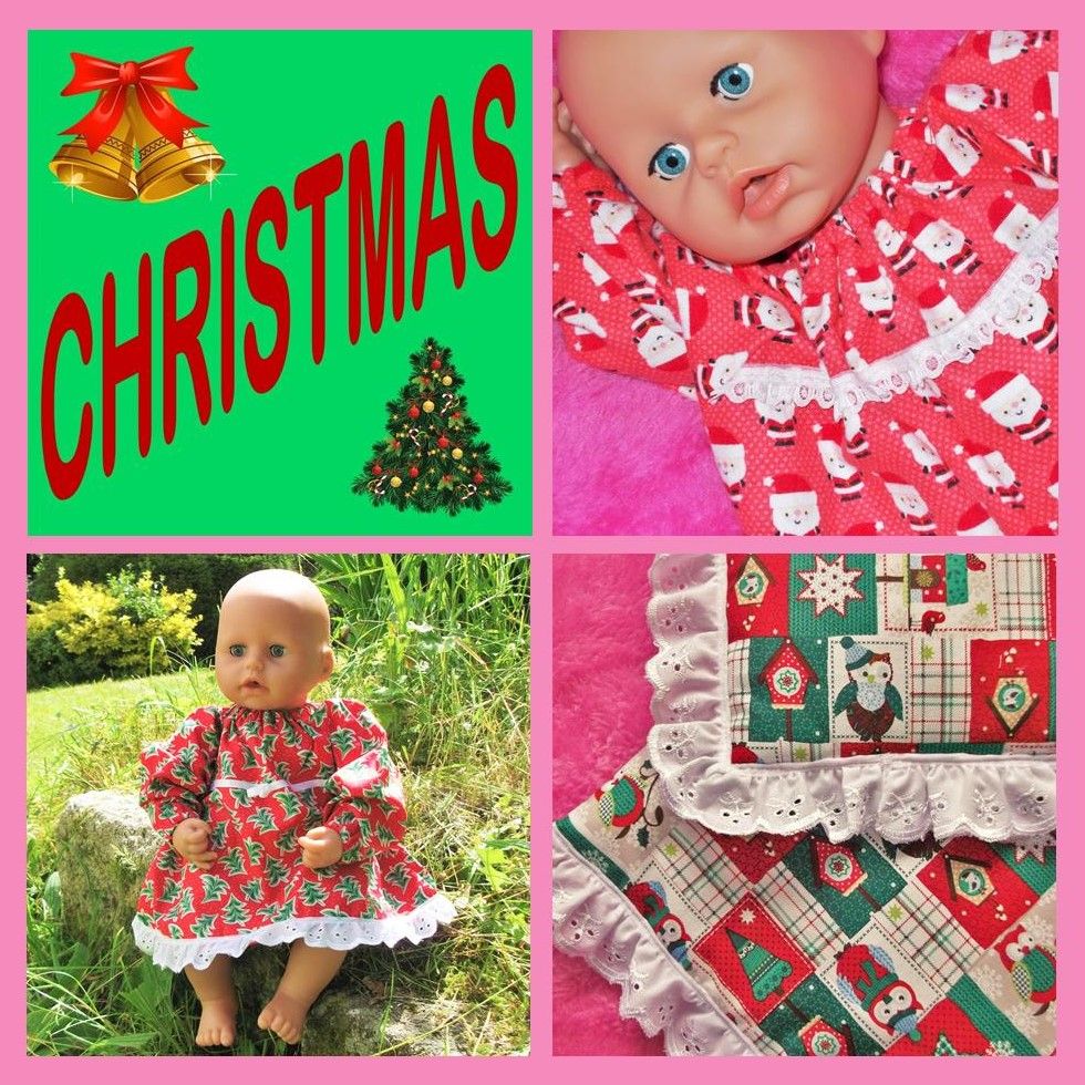 Baby doll sale christmas clothes