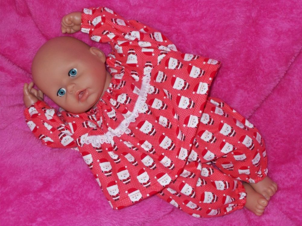 Santa Christmas Pyjamas for Baby Dolls
