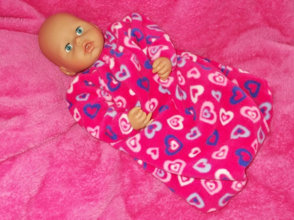 Winter Snuggly Sleepsuit for Baby Dolls - Ex-Demo, Size 3 Only