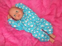Blue Sleepy Sheep Pyjamas for Boy Baby Dolls