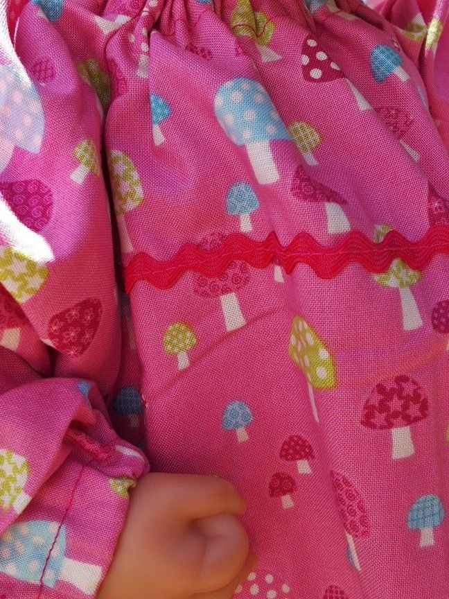 Magical Toadstools Dress for Baby Dolls