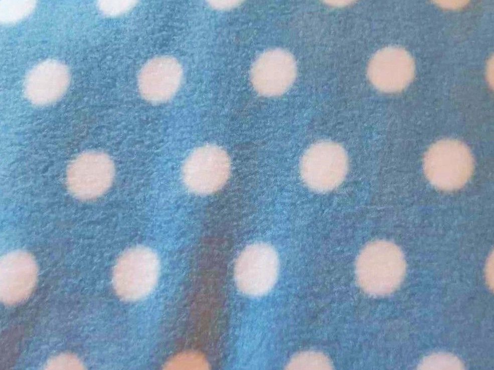 Blue Spotty Fabric Nappy