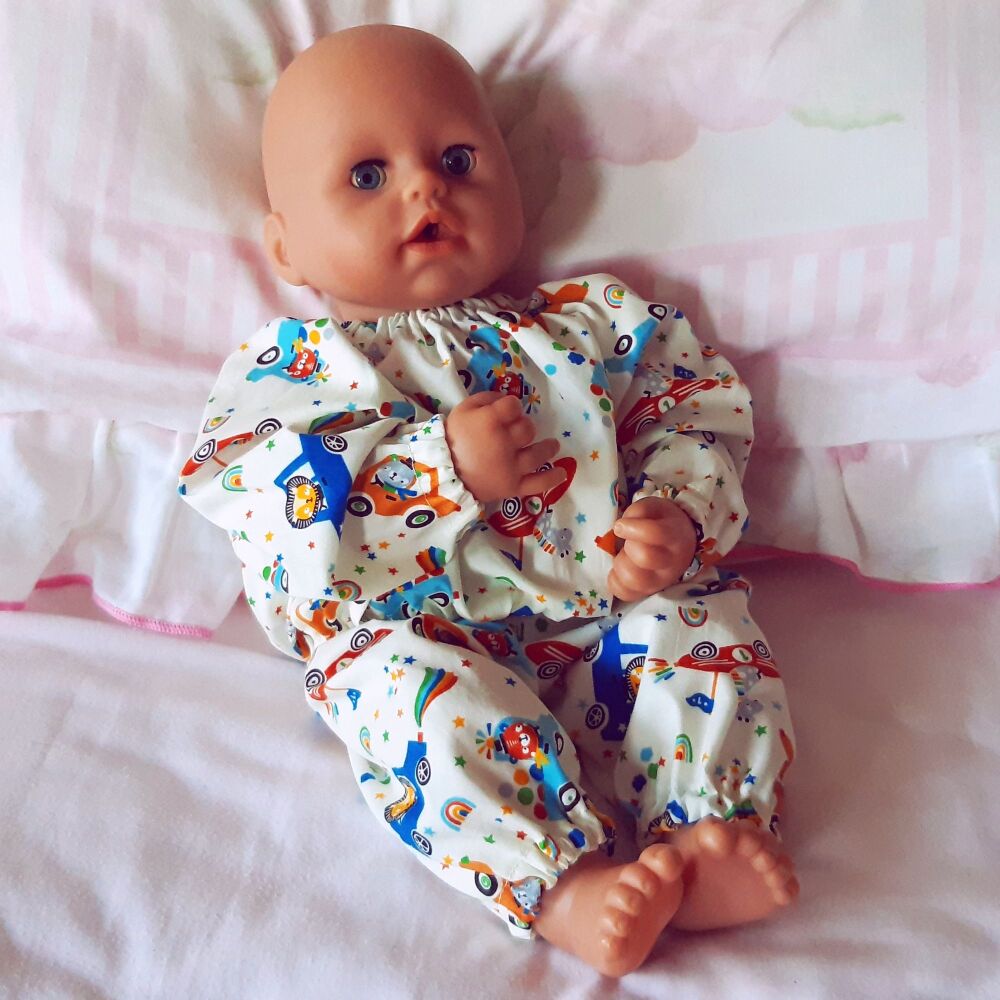 Toot-Toot Pyjamas for Boy Baby Dolls