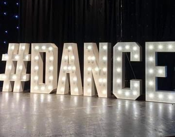 Light Up letters with Hashtag for Corporate Event