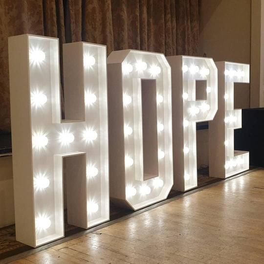 Light Up letters for Hope Charity Ball