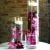 Cylinder Centrepiece with Pink Orchids and Floating Candles