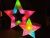 Light Up Stars with coloured LED lights