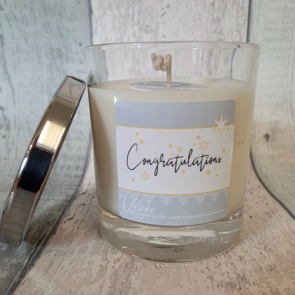 Congratulations Soy Wax Candle | choose your fragrance