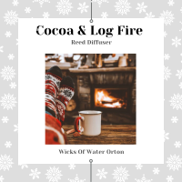 PRE-ORDER: Cocoa & Log Fire Luxury Reed Diffuser (Paraben Free)