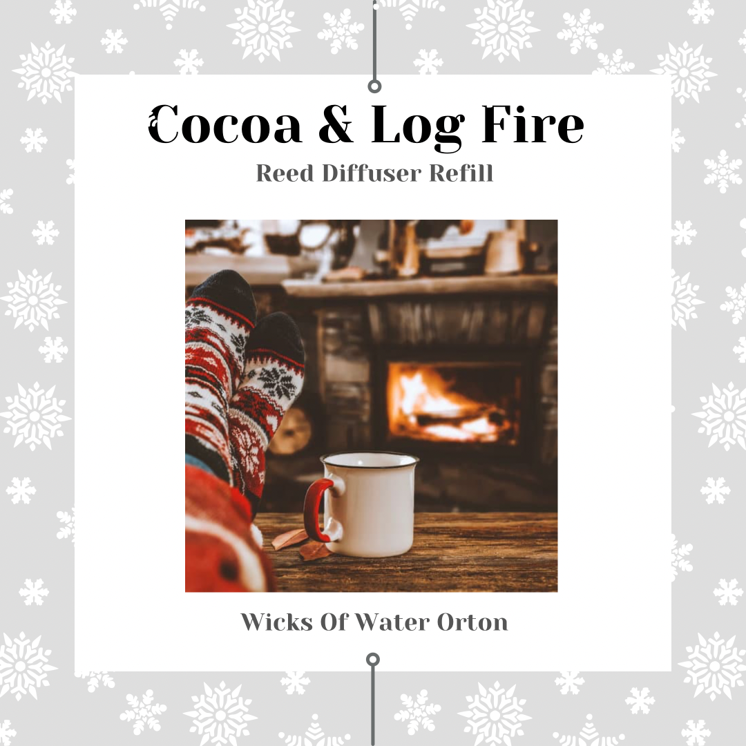 PRE-ORDER: Cocoa & Log Fire Luxury Reed Diffuser REFILL