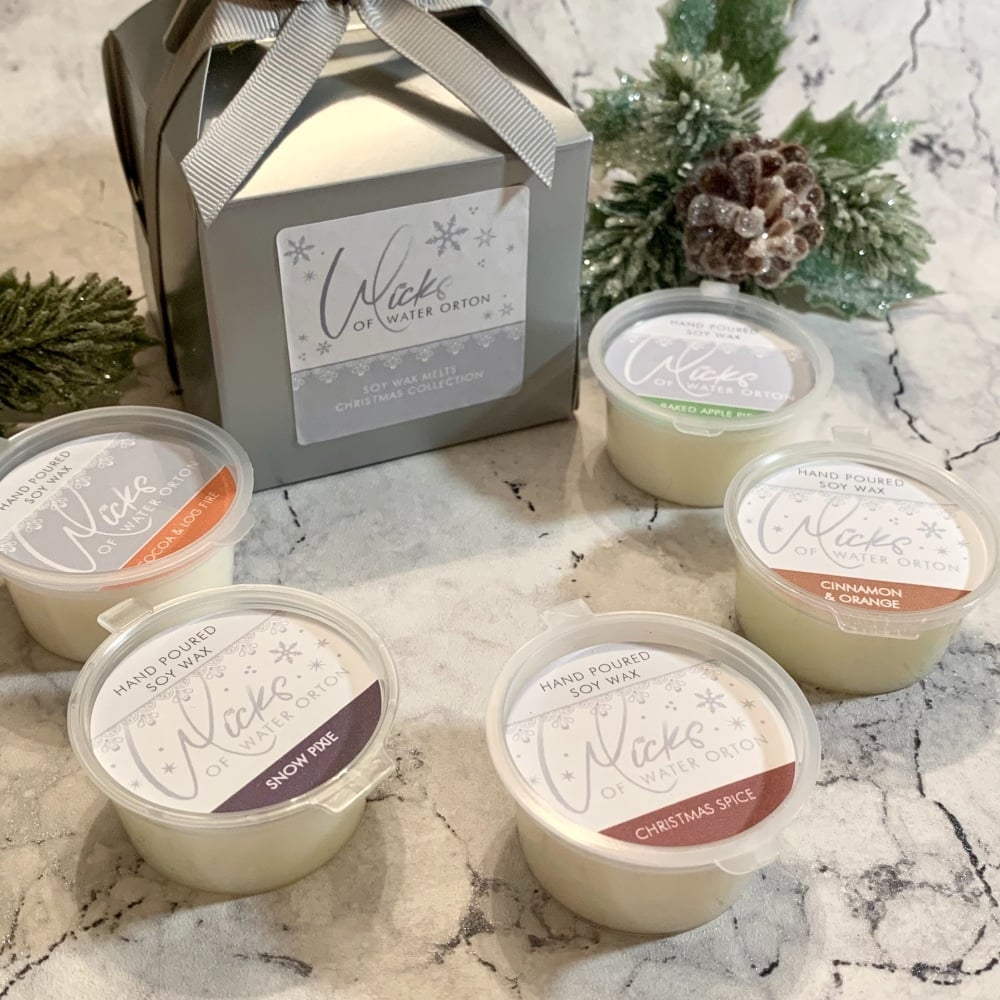 2021 Christmas Collection Gift Box | 5 x Natural Soy Wax Melt Pots 20g each