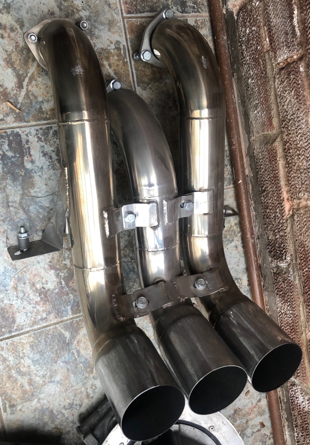 Ferrari F40 Straight Pipe Exhaust - LM Competizione Tubi