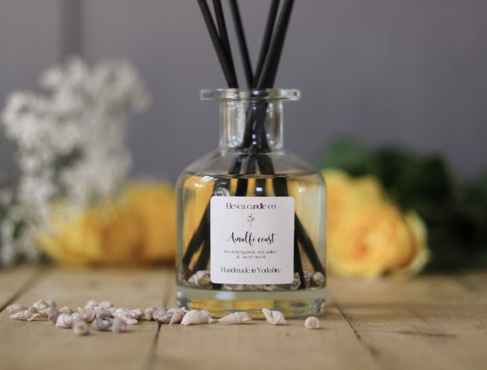 Amalfi coast reed diffuser with seashells 