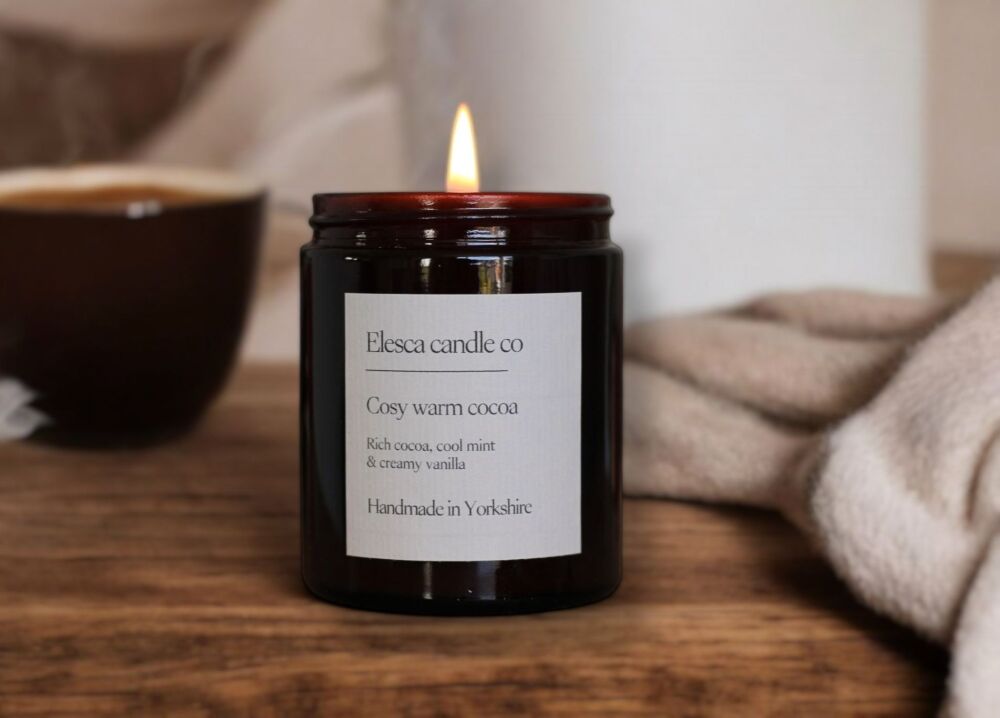 Cosy warm cocoa candle