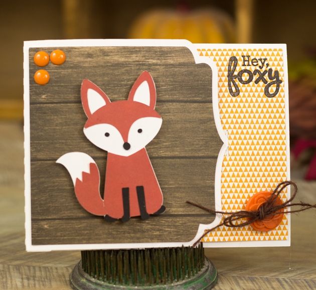 Card with fox design - Hey Foxy
