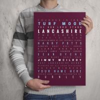 My Burnley FC Memories Football Print