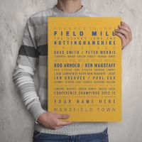 My Mansfield Town FC Memories Football Print