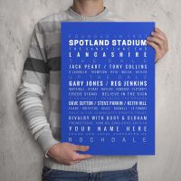 My Rochdale FC Memories Football Print