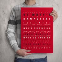 My Southampton FC Memories Football Print