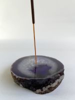 Purple Agate Incense Holder