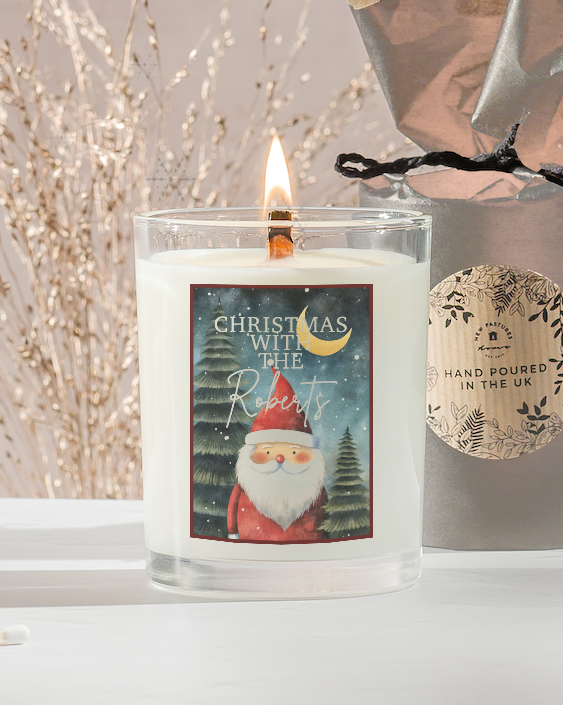 Christmas Personalised Candle Santa (Classic - 180g)