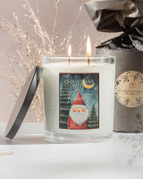 Christmas Personalised Candle Santa (Deluxe - 450g)